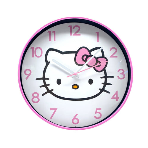 Hello Kitty Pink Classic Wall Clock Home Goods ACCUTIME WATCH CORP