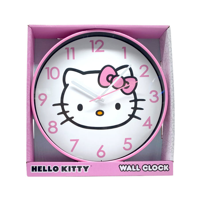 Hello Kitty Pink Classic Wall Clock Home Goods ACCUTIME WATCH CORP
