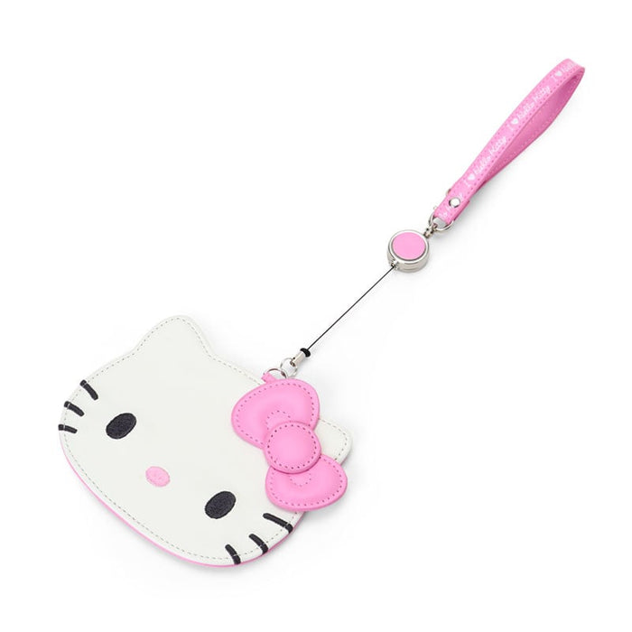 Hello Kitty Pink Retractable ID Badge Reel (I Love Hello Kitty Series) Accessory Japan Original