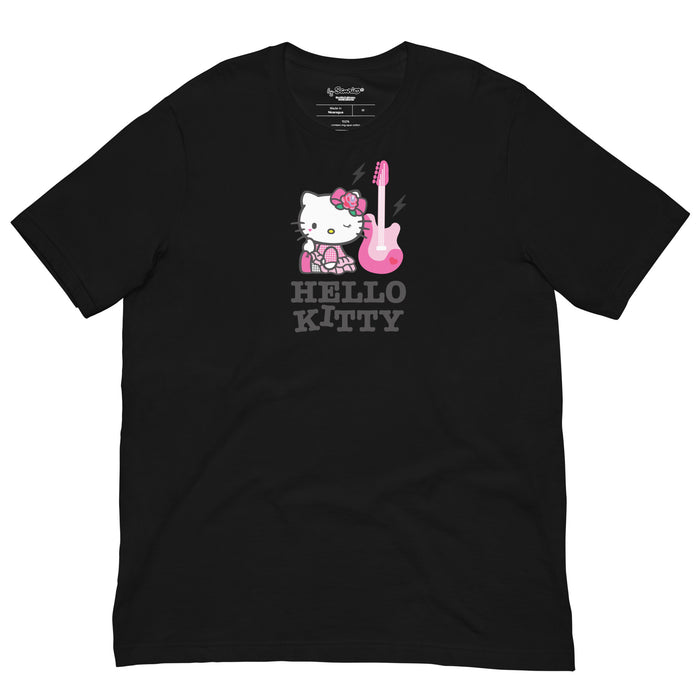 Hello Kitty Rock On Tee Apparel Printful Black XS