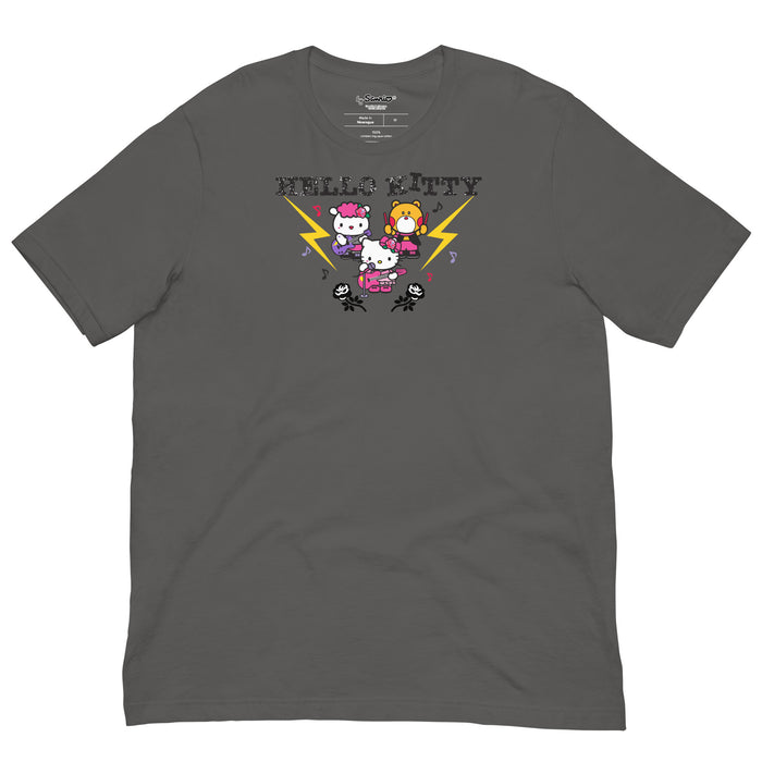 Hello Kitty Rock Show Trio Tee Apparel Printful Asphalt S