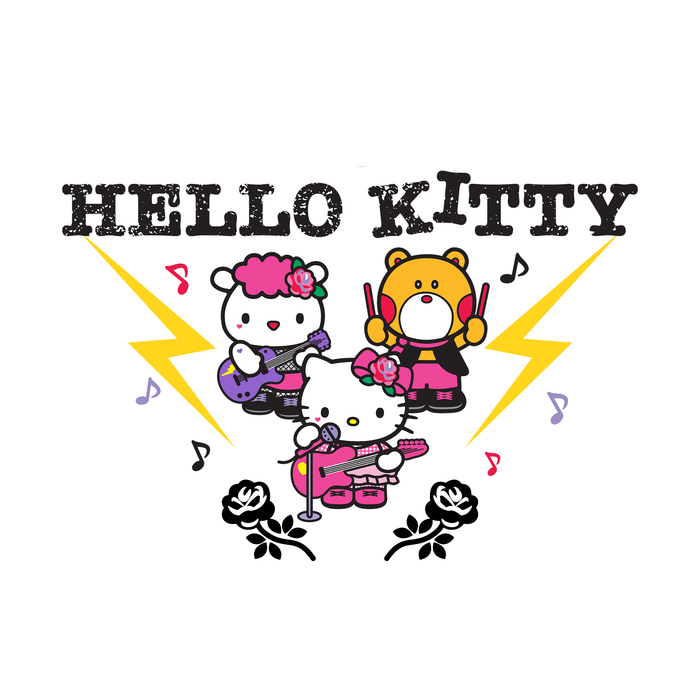 Hello Kitty Rock Show Trio Tee Apparel Printful
