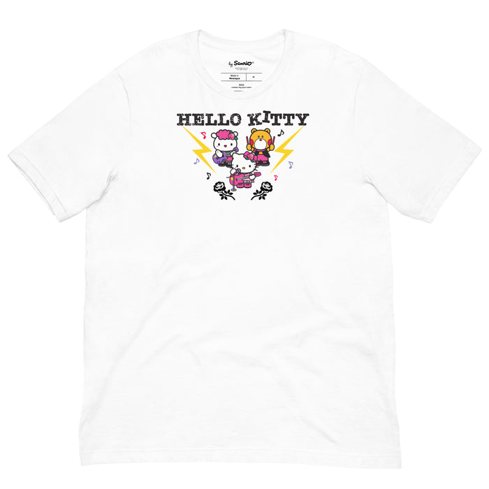 Hello Kitty Rock Show Trio Tee Apparel Printful White XS
