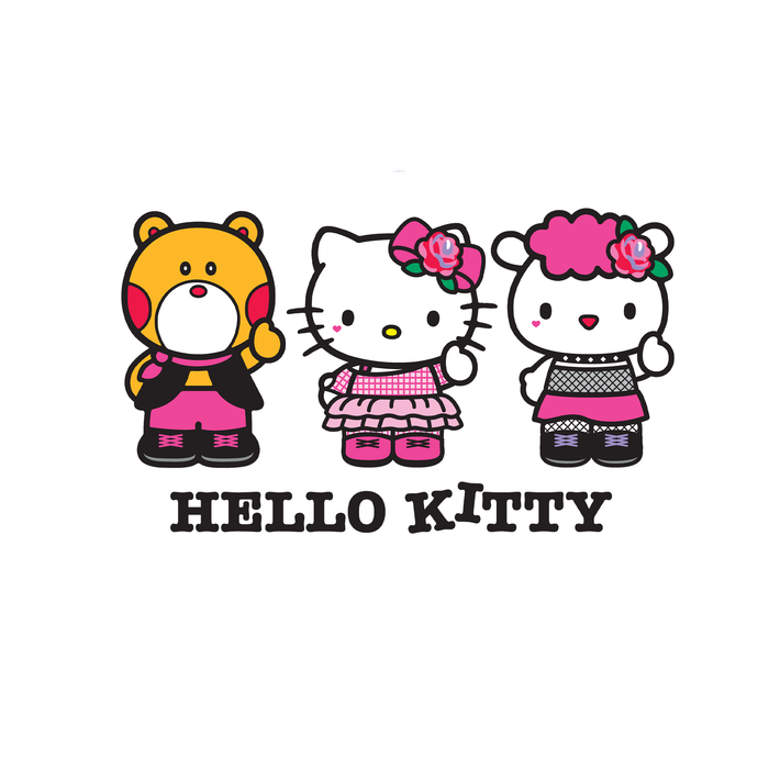 Hello Kitty Rockin' Trio Tee Apparel Printful