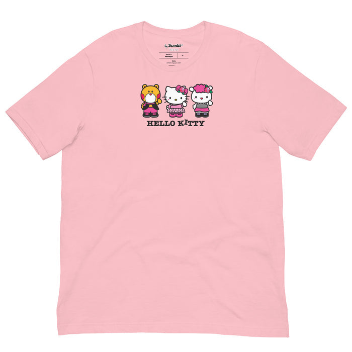 Hello Kitty Rockin' Trio Tee Apparel Printful Pink S