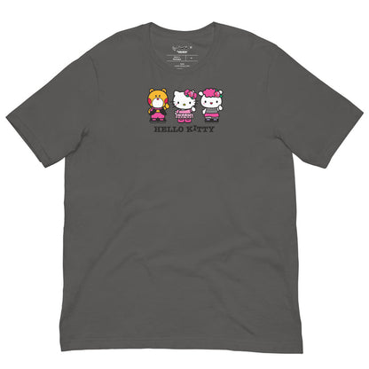 Hello Kitty Rockin' Trio Tee Apparel Printful Asphalt S