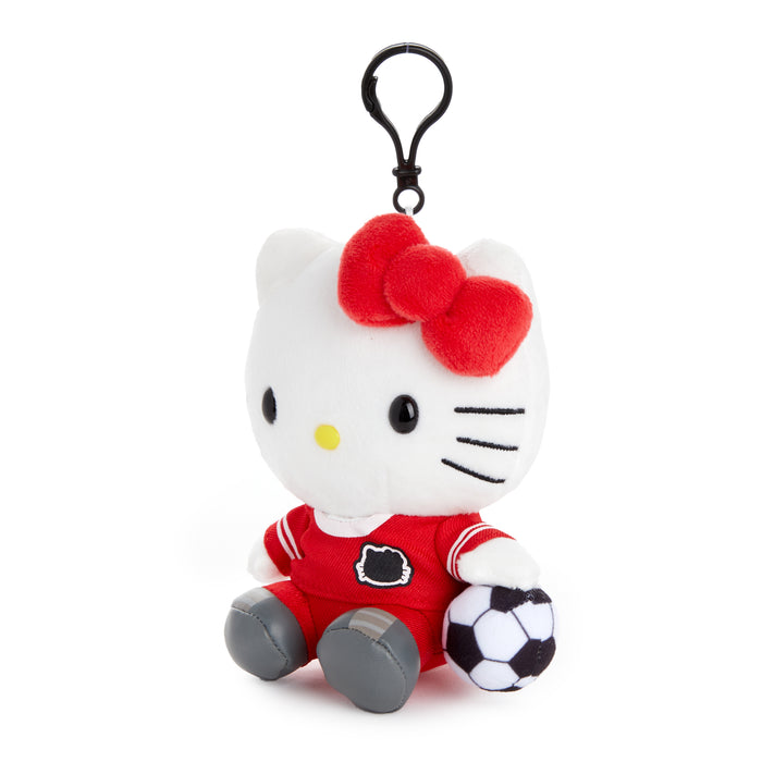 Hello Kitty Soccer Mascot Clip (Activities Series) Plush NAKAJIMA CORPORATION