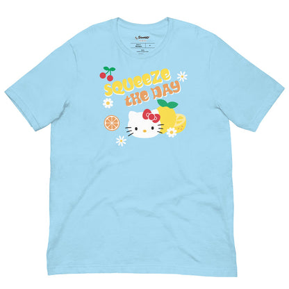 Hello Kitty Squeeze The Day Tee Apparel Printful Ocean Blue S