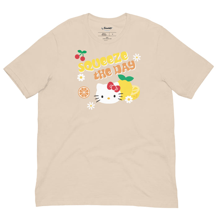 Hello Kitty Squeeze The Day Tee Apparel Printful Soft Cream XS