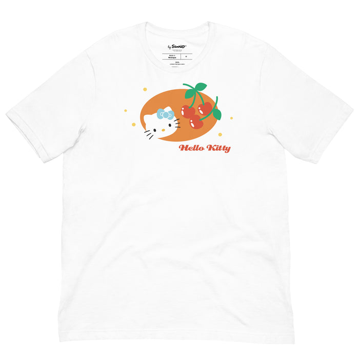 Hello Kitty Summer Cherry Tee Apparel Printful White XS
