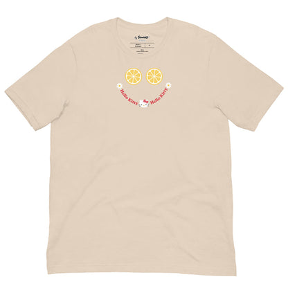 Hello Kitty Summer Smile Tee Apparel Printful Soft Cream XS