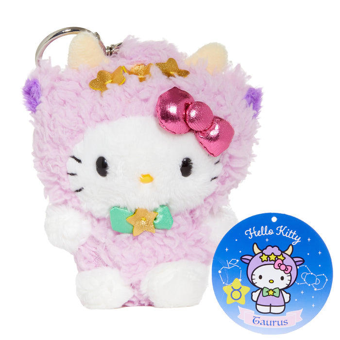 Hello Kitty Taurus Plush Keychain Mascot (Zodiac Series) Accessory NAKAJIMA CORPORATION