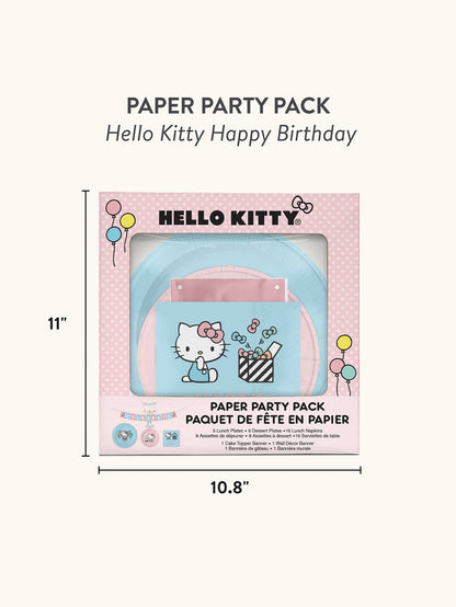 Hello Kitty x Studio Oh! Happy Birthday Paper Party Pack Paper Tableware Studio Oh!