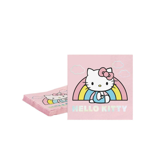 Hello Kitty x Studio Oh! Rainbow Skies Beverage Napkins Paper Tableware Studio Oh!