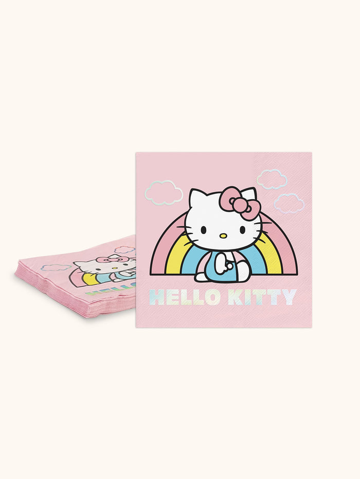 Hello Kitty x Studio Oh! Rainbow Skies Beverage Napkins Paper Tableware Studio Oh!