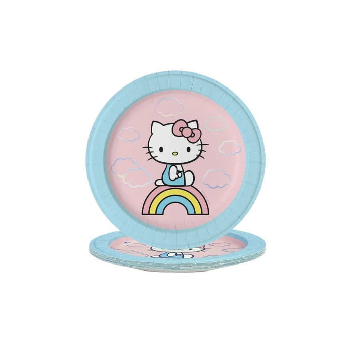 Hello Kitty x Studio Oh! Rainbow Skies Dessert Plates Paper Tableware Studio Oh!
