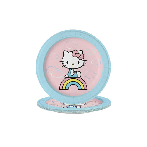 Hello Kitty x Studio Oh! Rainbow Skies Dessert Plates Paper Tableware Studio Oh!
