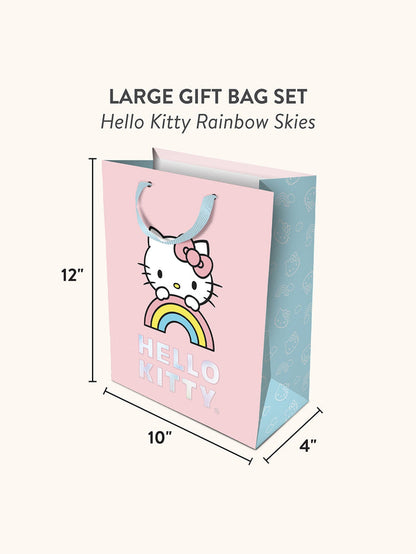Hello Kitty x Studio Oh! Rainbow Skies Gift Bag Set (Large) Gift Bag Sets Studio Oh!