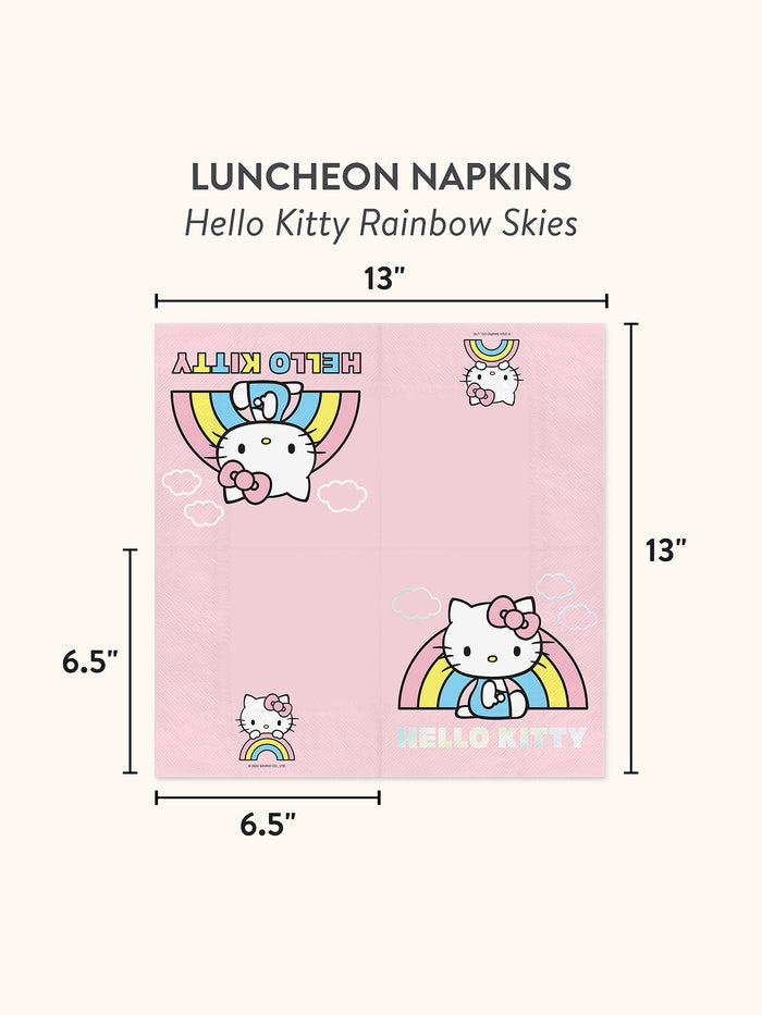 Hello Kitty x Studio Oh! Rainbow Skies Luncheon Napkins Paper Tableware Studio Oh!