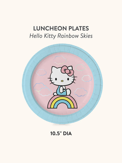 Hello Kitty x Studio Oh! Rainbow Skies Luncheon Plates Paper Tableware Studio Oh!