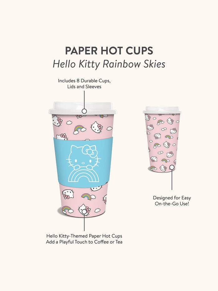 Hello Kitty x Studio Oh! Rainbow Skies Paper Hot Cups Paper Hot Cups Studio Oh!