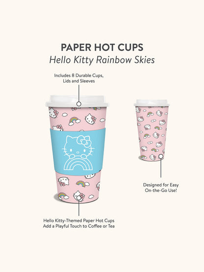 Hello Kitty x Studio Oh! Rainbow Skies Paper Hot Cups Paper Hot Cups Studio Oh!