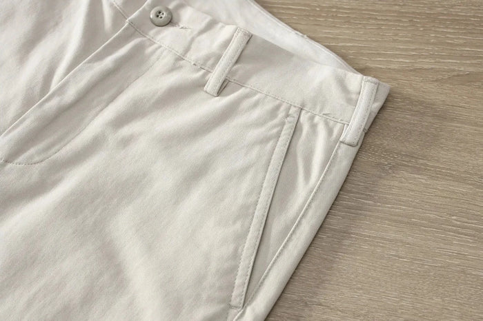 Herman cotton pants - AntoniosClothing - Khaki