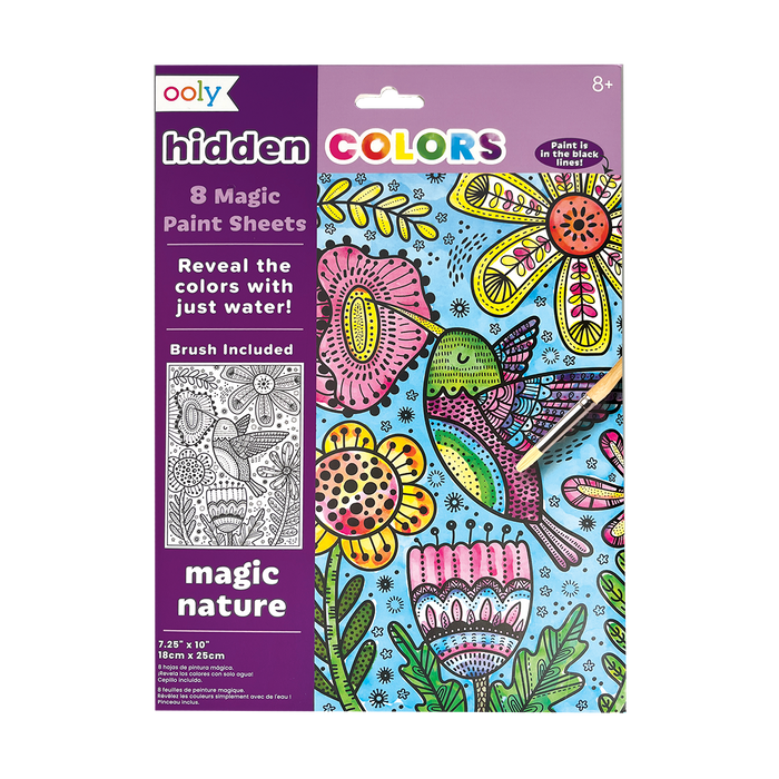 OOLY Hidden Colors Magic Paint Sheets - Magic Nature in packaging