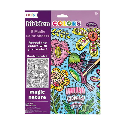 OOLY Hidden Colors Magic Paint Sheets - Magic Nature in packaging