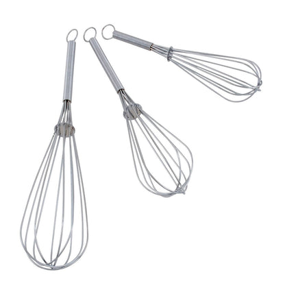 Hillhouse 3 Piece Whisk Set - Silver