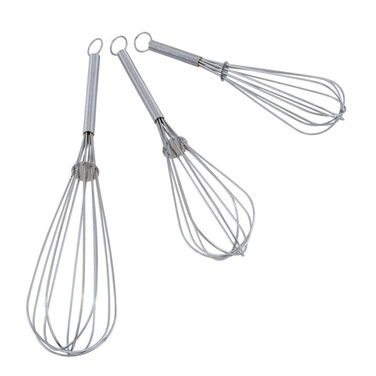 Hillhouse 3 Piece Whisk Set - Silver