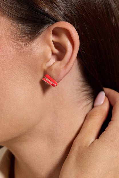 'Holding Us All Together' Glue & Stapler Stud Earring Set