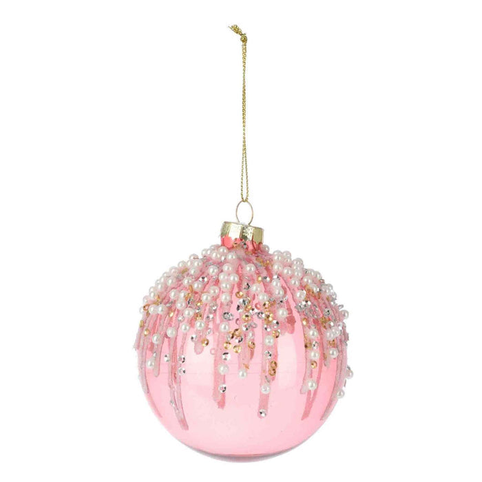 Home & Styling 8cm Christmas Ball - Pink