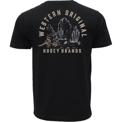 Hooey Men's Desert Dillo Graphic Tee in Black