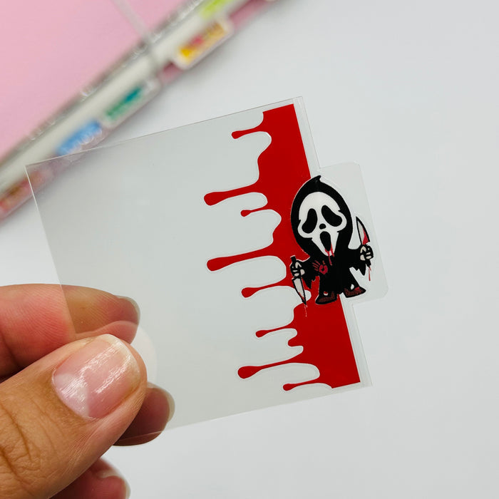 Horror Character Mini Tab Planner Dividers - SIDE TABS