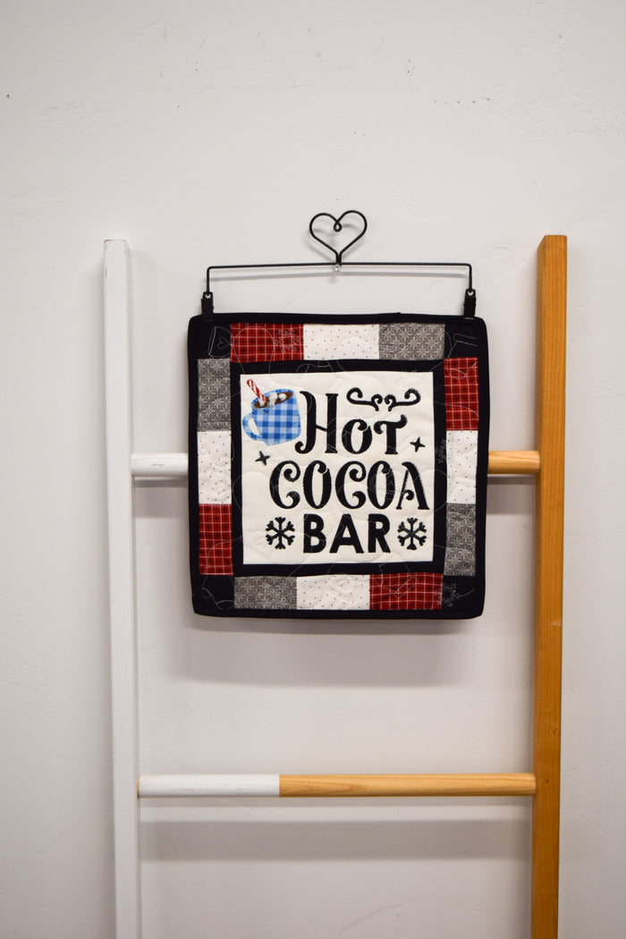 Hot Cocoa Bar Mini Quilt (Downloadable Sewing and Machine Embroidery Pattern)