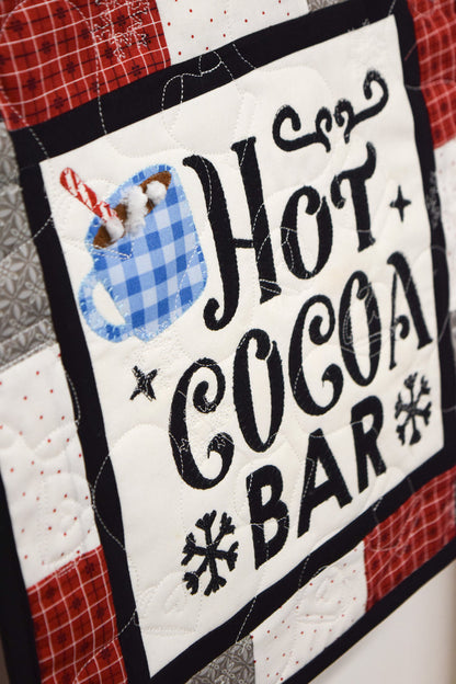 Hot Cocoa Bar Mini Quilt (Downloadable Sewing and Machine Embroidery Pattern)
