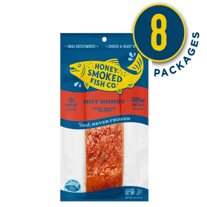 Hot Honey Salmon — Eight Packages of 8oz Fillets