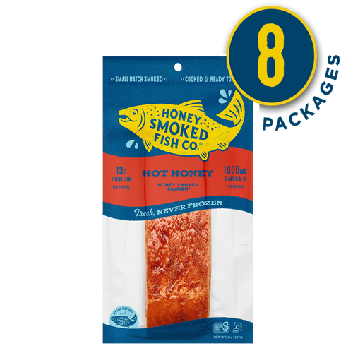Hot Honey Salmon — Eight Packages of 8oz Fillets