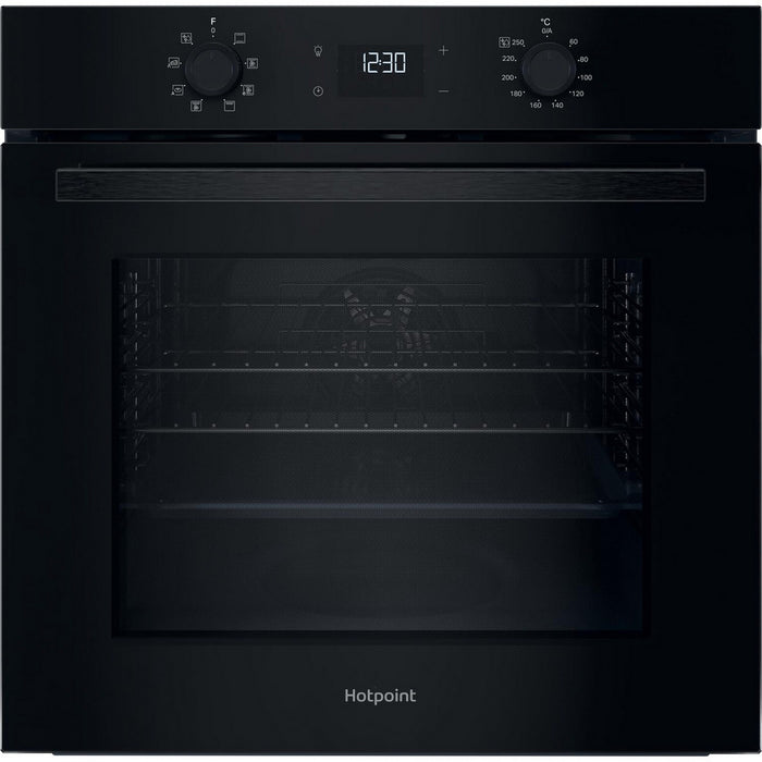 Hotpoint HO455HBUK Class 2 Built-In Single Multifunction Oven with Multiflow Black