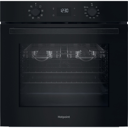 Hotpoint HO455HZBUK Class 2 Built-In Single Multifunction Oven with Multiflow and Easy Grill Black