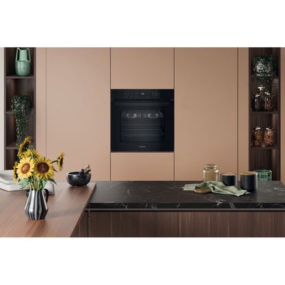 Hotpoint HO455HZBUK Class 2 Built-In Single Multifunction Oven with Multiflow and Easy Grill Black