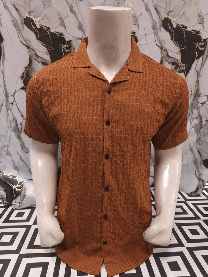 HSB-725-1 BROWN - Maha fashions -  Men Clothing