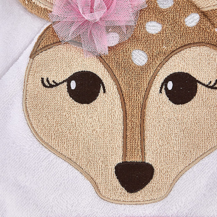 Hudson Baby Animal Hooded Towel Fawn 33in x 33in