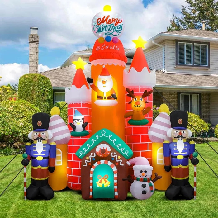 Huge Christmas Inflatable Candy Castle