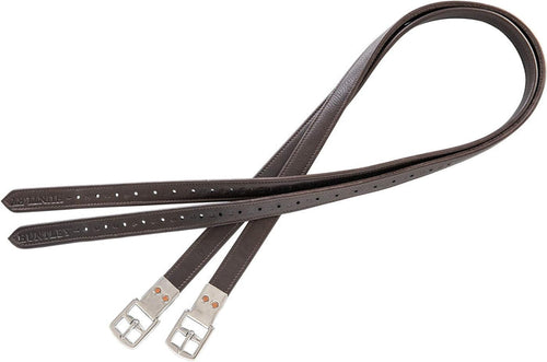 Huntley Equestrian Flat Buckle Premium Lined Stirrup Leather Havana 48in