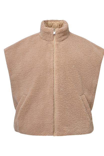 HV Society Bodywarmer HVSlris Camel 0405103851 fleece vest Shop HV Society at Dotique