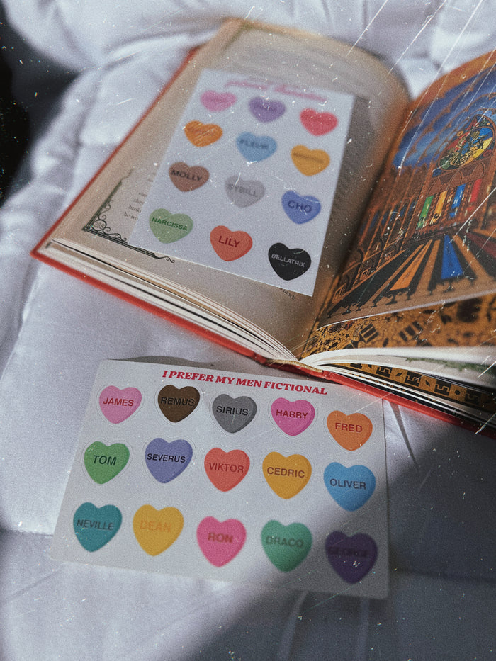 I Prefer My Men Fictional Sticker Sheet