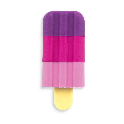 Single purple, hot pink and pink Icy Pop pencil eraser