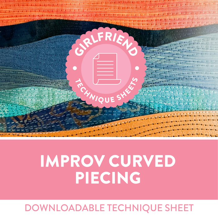 Improv Curved Piecing Technique Sheet (Free Download)